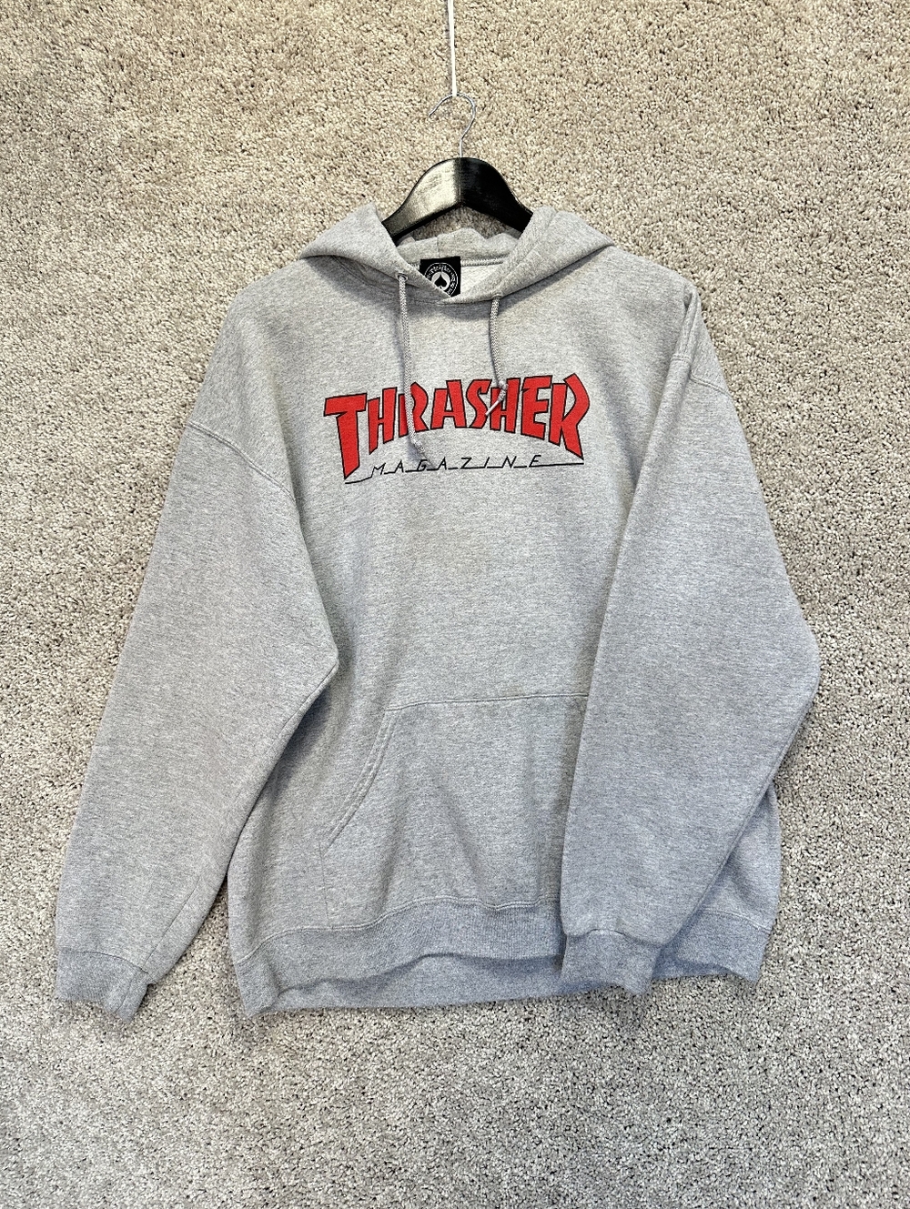 Thrasher Magazine Gray Hoodie XL Cotton Blend